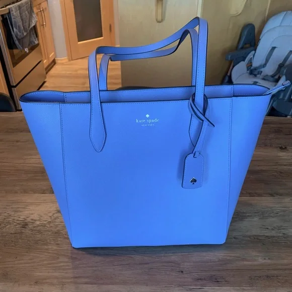 Kate spade blue tote bag deals
